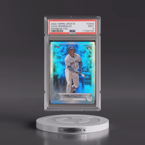 2022 Topps Update #US44 Julio Rodriguez - Rainbow Foil (PSA 9 MINT)