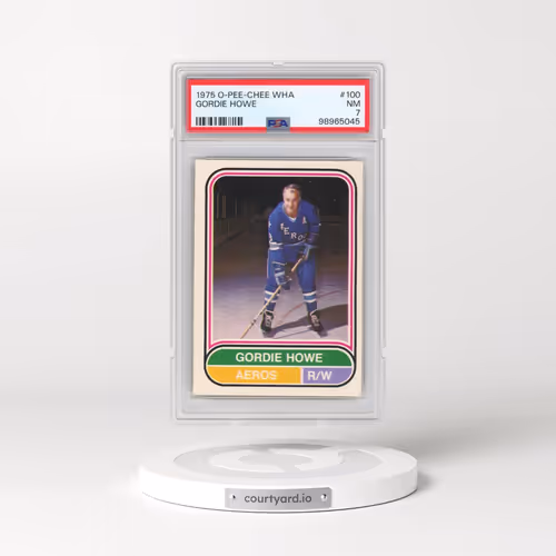 1975 O-Pee-Chee WHA #100 Gordie Howe (PSA 7 NM)
