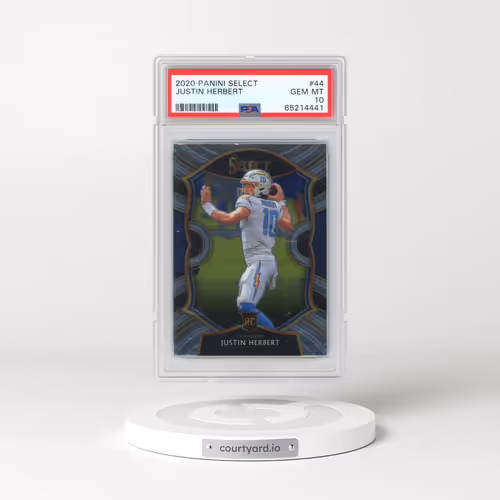 2020 Panini Select #44 Justin Herbert (PSA 10 GEM MINT)
