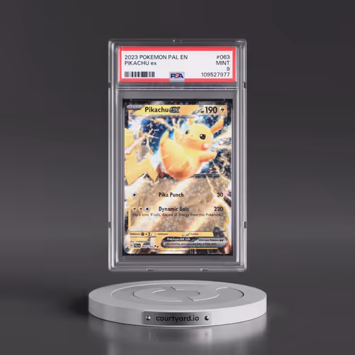 2023 Pokémon Pal EN-Paldea Evolved #063 Pikachu EX - Holo (PSA 9 MINT)