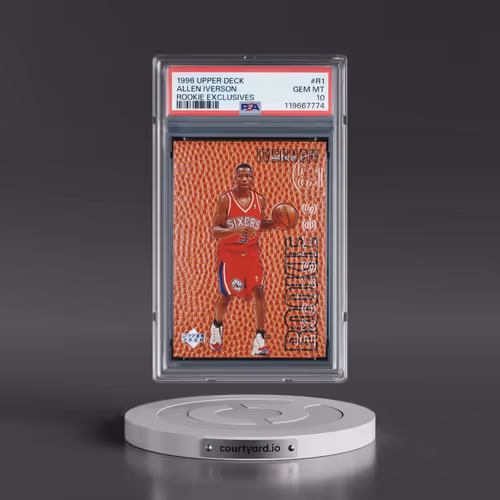 1996 Upper Deck Rookie Exclusives #R1 Allen Iverson (PSA 10 GEM MINT)
