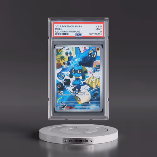 2023 Pokémon Svi EN-Scarlet & Violet #215 Riolu - Illustration Rare (PSA 9 MINT)