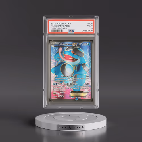 2014 Pokémon XY Furious Fists #106 Seismitoad EX - Holo Full Art (PSA 9 MINT)