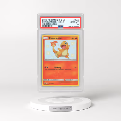 2019 Pokémon Sun & Moon Hidden Fates #SV6 Charmander - Holo (PSA 10 GEM MINT)