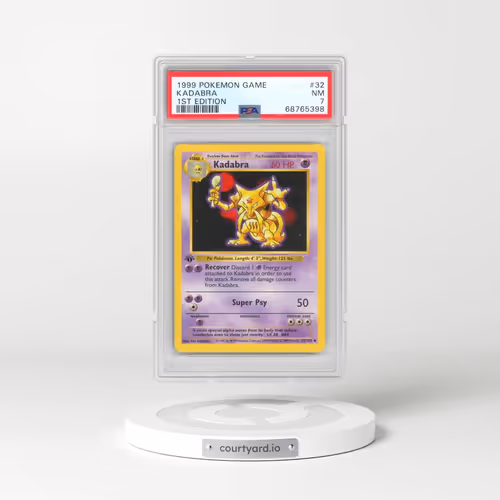 1999 Pokémon Game #32 Kadabra - 1st Edition (PSA 7 NM)