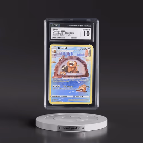 2023 Crown Zenith #GG25/GG70 Bibarel - Galarian Gallery Holo (CGC 10 GEM MINT)