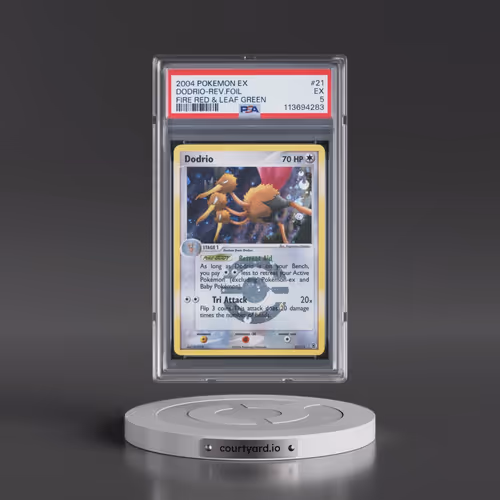 2004 Pokémon EX Fire Red & Leaf Green #21 Dodrio - Reverse Foil (PSA 5 EX)