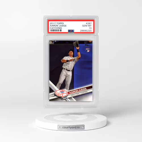 2017 Topps #287 Aaron Judge - Catching (PSA 10 GEM MINT)