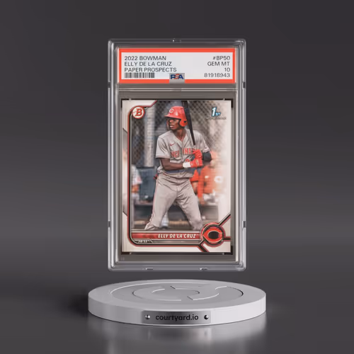 2022 Bowman Paper Prospects #BP50 Elly de La Cruz (PSA 10 GEM MINT)