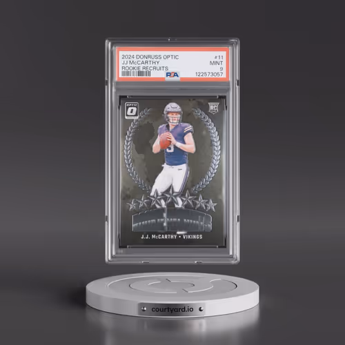 2024 Panini Donruss Optic Rookie Recruits #11 JJ McCarthy (PSA 9 MINT)