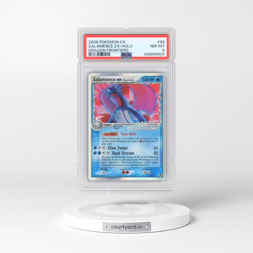 2006 Pokémon EX Dragon Frontiers #98 Salamence EX - Holo Holo (PSA 8 NM-MT)
