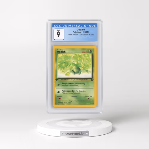 2000 Team Rocket #63/82 Oddish - 1st Edition 1st Edition (CGC 9 MINT)