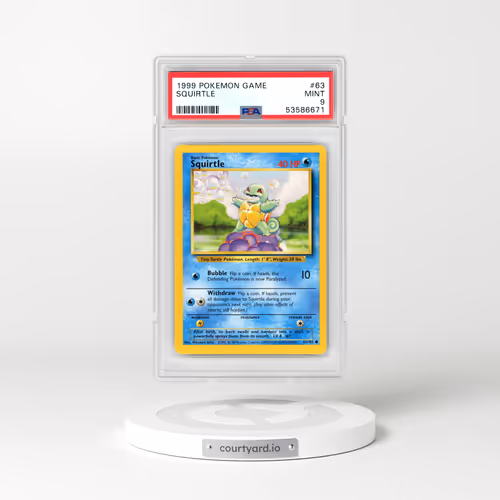 1999 Pokémon Game #63 Squirtle (PSA 9 MINT)
