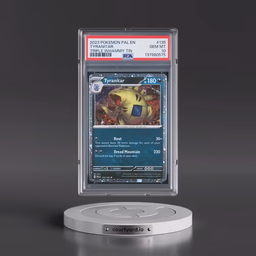 2023 Pokémon Pal EN-Paldea Evolved #135 Tyranitar - Triple Whammy Tins (PSA 10 GEM MINT)
