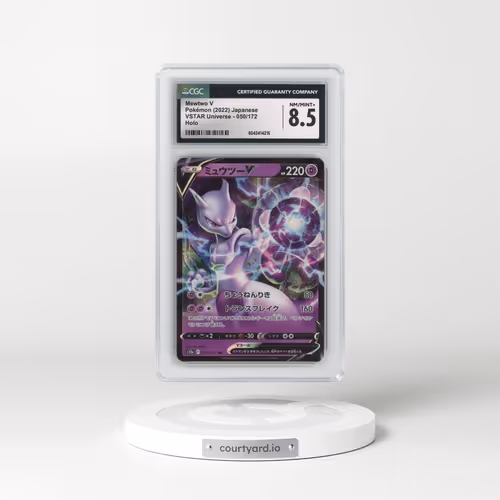 2022 VSTAR Universe #050/172 Mewtwo V - Holo (CGC 8.5 NM-MT+)