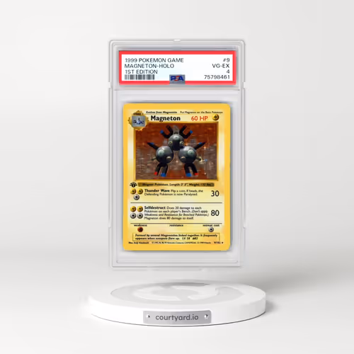1999 Pokémon Game #9 Magneton - 1st Edition Holo (PSA 4 VG-EX)