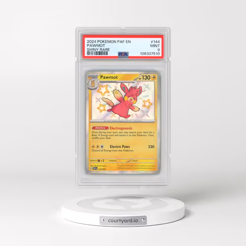 2024 Pokémon Paf EN-Paldean Fates #144 Pawmot - Shiny Rare (PSA 9 MINT)