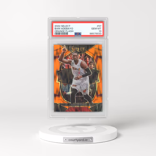 2022 Panini Select #57 Bam Adebayo - Orange Flash (PSA 10 GEM MINT)