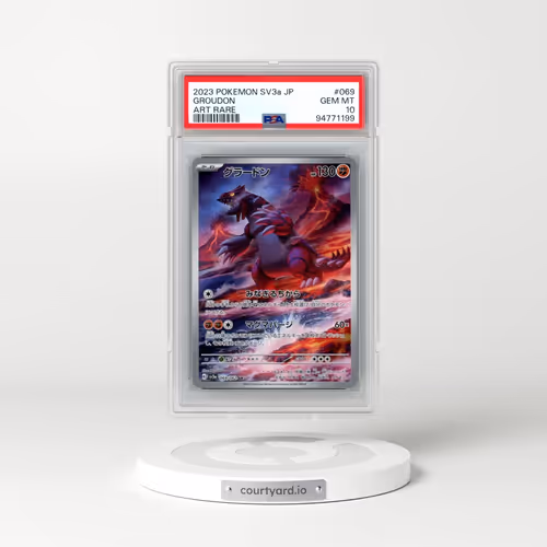 2023 Pokémon Sv3a-Raging Surf #069 Groudon - Art Rare (PSA 10 GEM MINT)