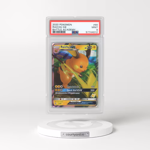 2020 Pokémon Battle Academy #60 Raichu GX - Holo (PSA 9 MINT)