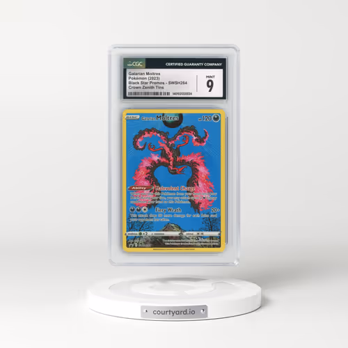 2017 Black Star Promos - Sword & Shield #SWSH284 Galarian Moltres - Crown Zenith Tins (CGC 9 MINT)