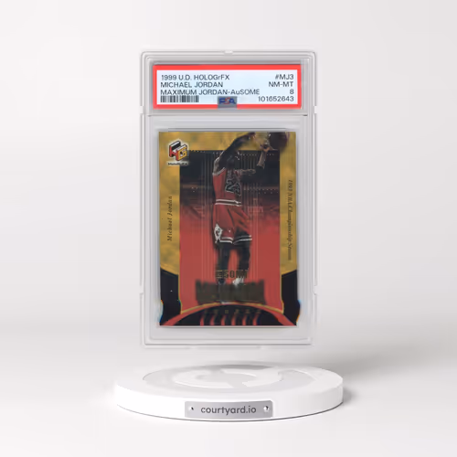 1999 Upper Deck Hologrfx Maximum Jordan #MJ3 Michael Jordan - AuSome (PSA 8 NM-MT)
