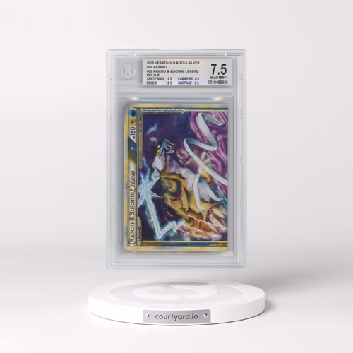 2010 Pokémon Heartgold & Soulsilver Unleashed #92 Raikou & Suicune Legend - Holo (BGS 7.5 NM+)