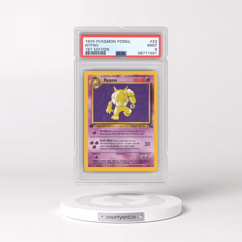 1999 Pokémon Fossil #23 Hypno - 1st Edition (PSA 9 MINT)