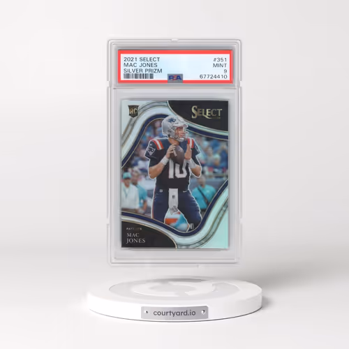 2021 Panini Select #351 Mac Jones - Silver Prizm (PSA 9 MINT)