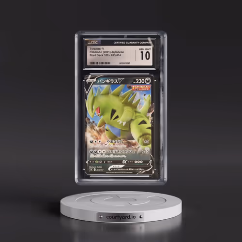 2021 Start Deck 100 #263/414 Tyranitar V - Non Holo (CGC 10 GEM MINT)