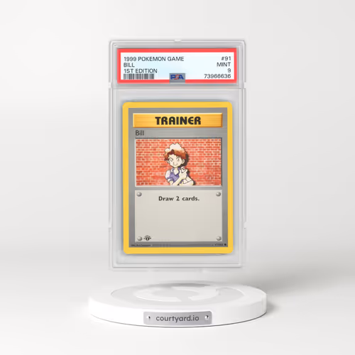 1999 Pokémon Game #91 Bill - 1st Edition (PSA 9 MINT)