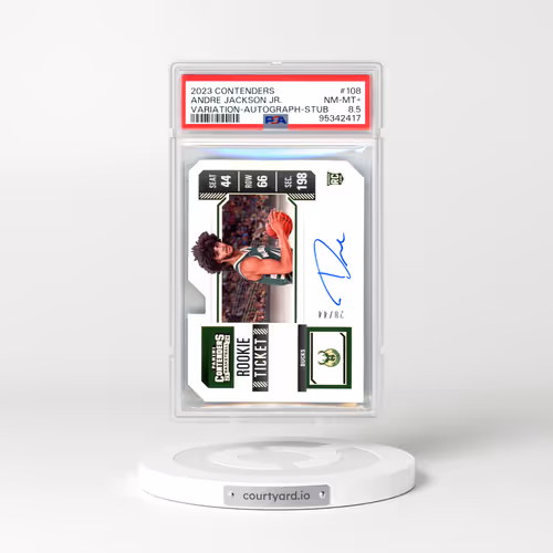 2023 Panini Contenders #108 Andre Jackson Jr. - Variation-Autograph-Stub (PSA 8.5 NM-MT+)