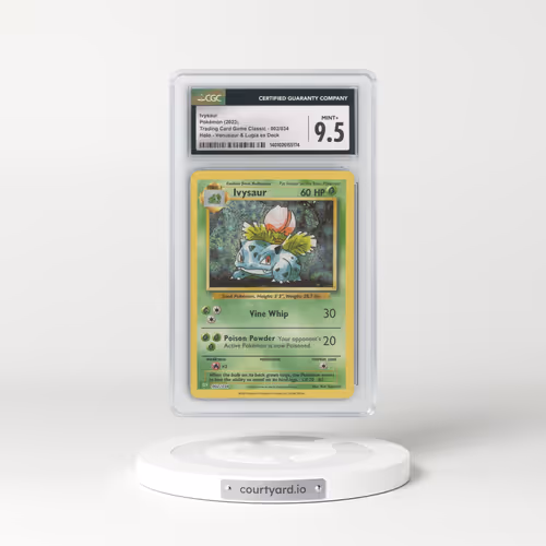 2023 Trading Card Game Classic - CLV, CLC, CLB #002/034 Ivysaur - Holo Venusaur & Lugia ex Deck - CLV (CGC 9.5 MINT+)