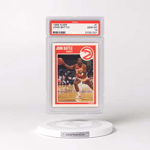 1989 Fleer #1 John Battle (PSA 10 GEM MINT)