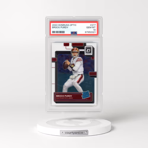 2022 Panini Donruss Optic #277 Brock Purdy (PSA 10 GEM MINT)