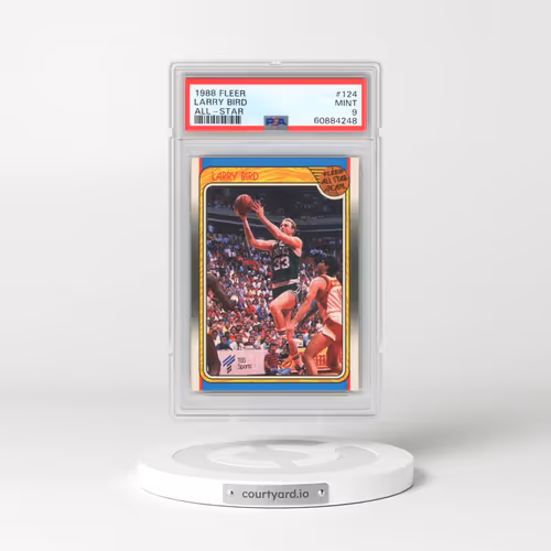 1988 Fleer #124 Larry Bird - All-Star (PSA 9 MINT)