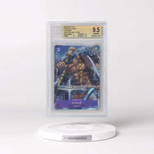 2022 One Piece Card Game Romance Dawn Japanese #OP01102 Jack ALT ART R (BGS 9.5 GEM MINT)