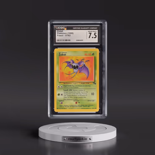 1999 Fossil #57/62 Zubat (CGC 7.5 NM+)