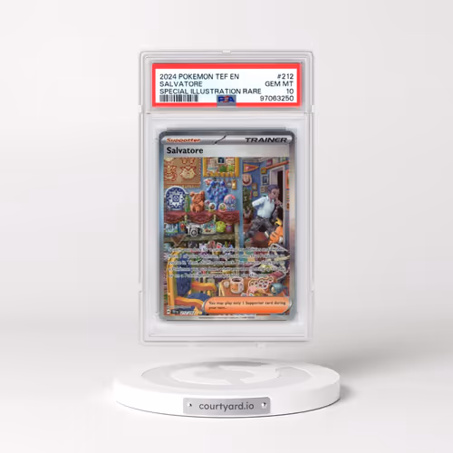 2024 Pokémon Tef EN-Temporal Forces #212 Salvatore - Special Illustration Rare (PSA 10 GEM MINT)