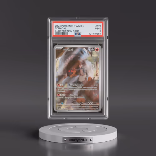 2024 Pokémon Twm EN-Twilight Masquerade #172 Torkoal - Illustration Rare (PSA 9 MINT)