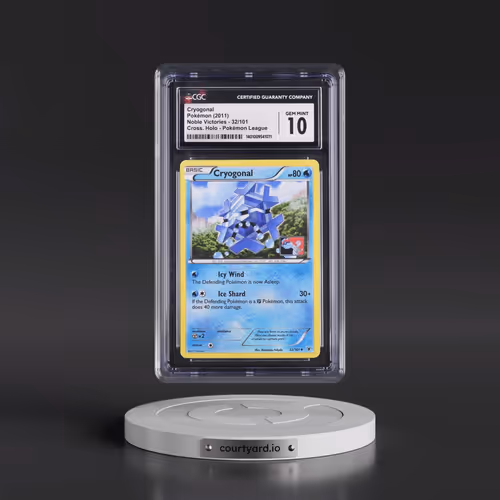 2011 Noble Victories #32/101 Cryogonal - Pokémon League (Crosshatch Holo) (CGC 10 GEM MINT)