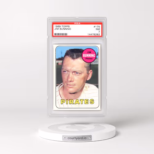 1969 Topps #175 Jim Bunning (PSA 7 NM)