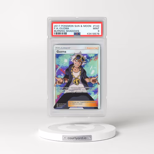 2017 Pokémon Sun & Moon Burning Shadows #143 Guzma - Full Art (PSA 9 MINT)