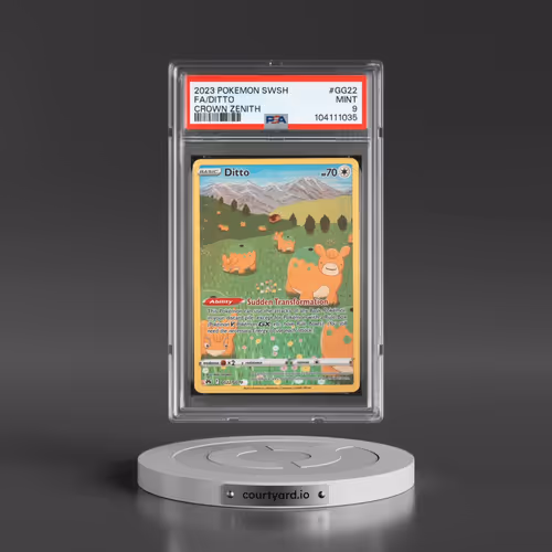 2023 Pokémon Sword and Shield Crown Zenith #GG22 Ditto - Full Art (PSA 9 MINT)