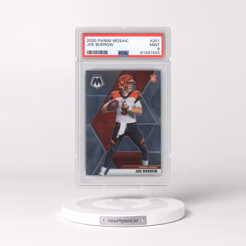 2020 Panini Mosaic #201 Joe Burrow (PSA 9 MINT)