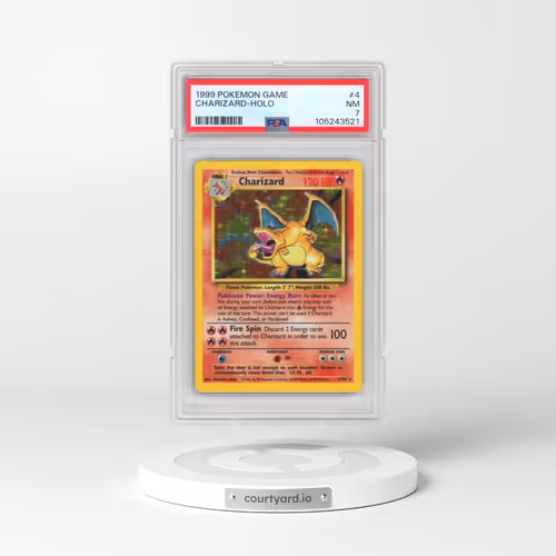 1999 Pokémon Game #4 Charizard - Holo (PSA 7 NM)