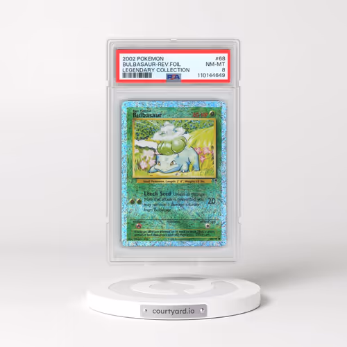 2002 Pokémon Legendary Collection #68 Bulbasaur - Reverse Foil (PSA 8 NM-MT)