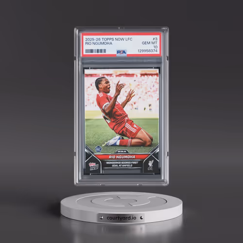 2025-2026 Topps Now Liverpool FC #3 Rio Ngumoha (PSA 10 GEM MINT)