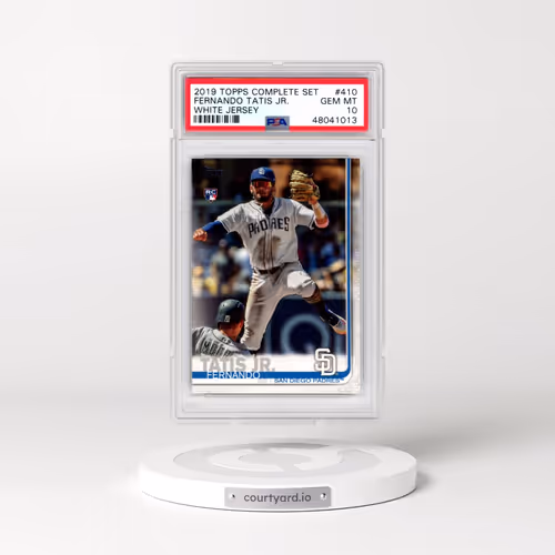 2019 Topps Complete Set #410 Fernando Tatis Jr. - White Jersey (PSA 10 GEM MINT)