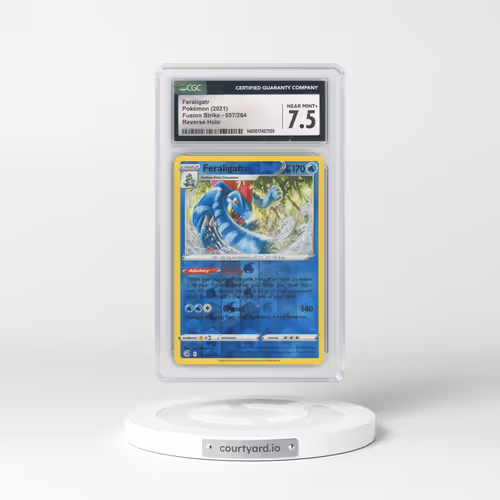 2019 Fusion Strike #057/264 Feraligatr - Reverse Holo (CGC 7.5 NM+)